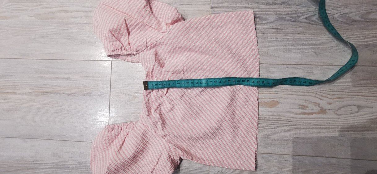 Koton marka Pembe beyaz çizgili Mini çocuk Bluz - Görsel 4