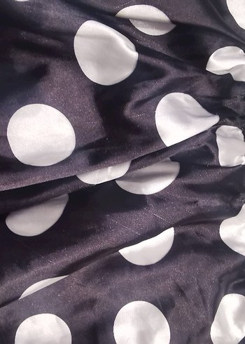 Puantiye Desenli Siyah Kız Çocuk Etek - Görsel 2