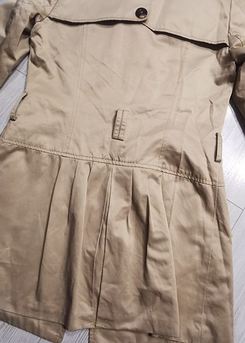 Koton marka Bej Midi Kadın Trençkot - Görsel 7