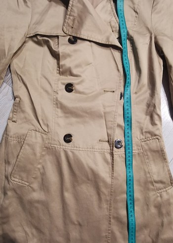 Koton marka Bej Midi Kadın Trençkot - Görsel 6