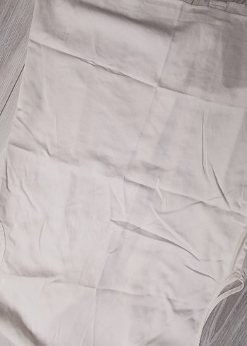 Fabrika marka beyaz Kolsuz Keten Gömlek - Görsel 4