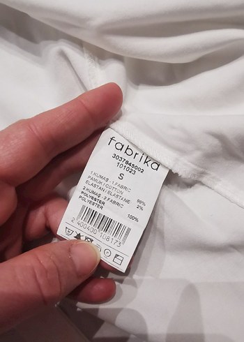 Fabrika marka beyaz Kolsuz Keten Gömlek - Görsel 5