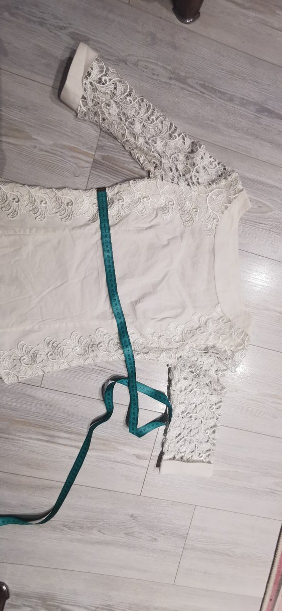 Dantel Detaylı Beyaz Bohem Bluz - Görsel 4