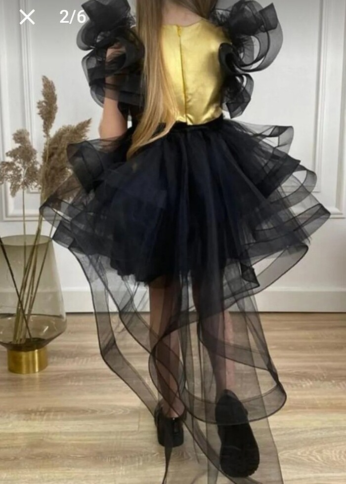 Riccotarz kız cocuk kuyruklu elbise  - Görsel 2