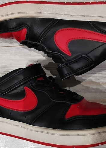 Nike court borough low kırmızı spor ayakkabı - Görsel 3