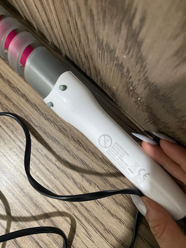 Pembe ve Gri Saç Şekillendirici Maşa - Görsel 2