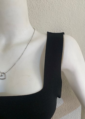 Diz Siyah Elbise  - Görsel 2