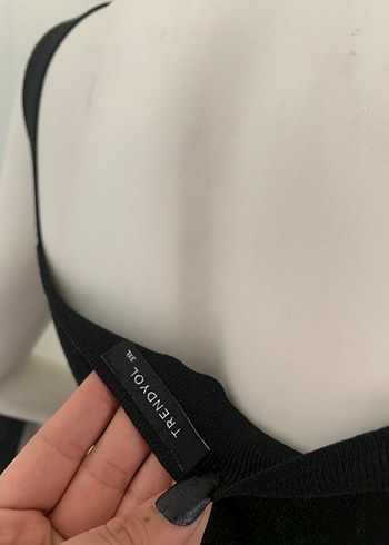 Diz Siyah Elbise  - Görsel 3