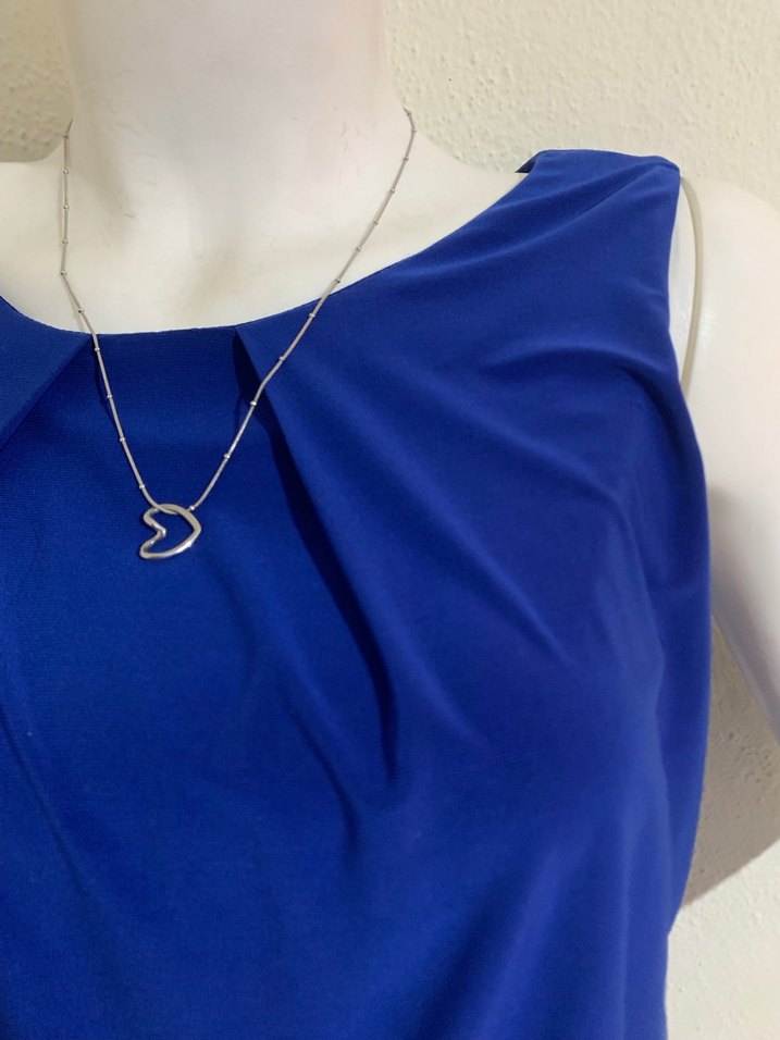 Düz Mavi Elbise  - Görsel 2