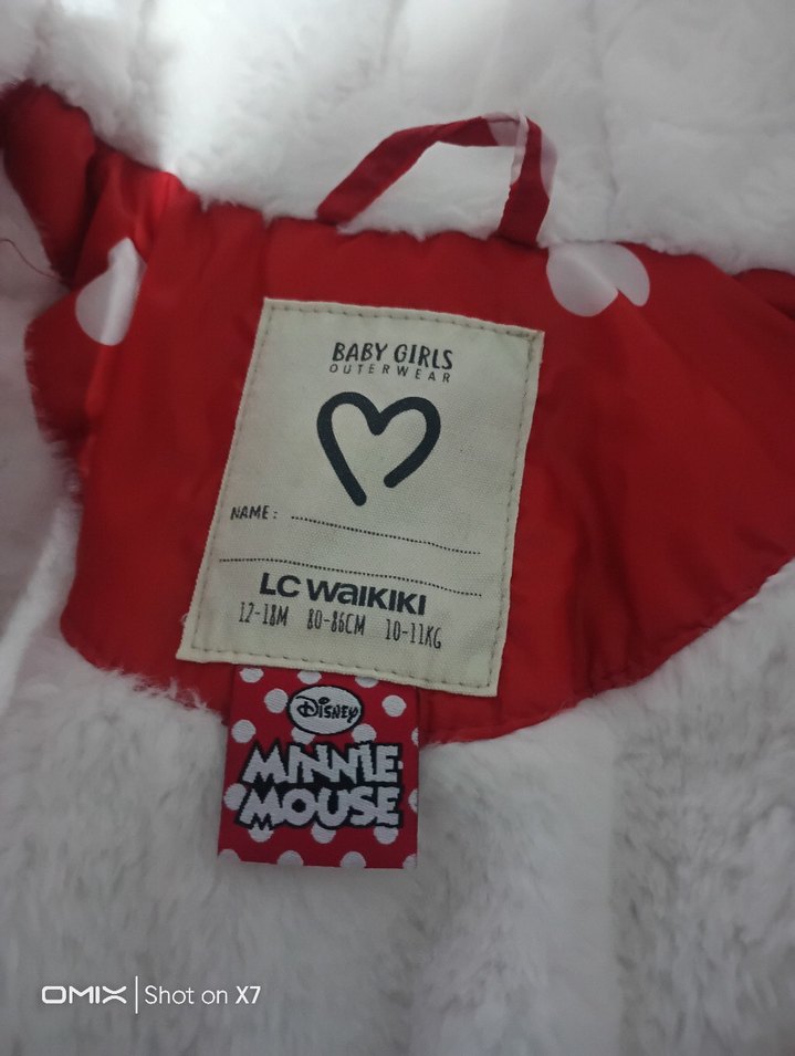 Kız Bebek Kapüşonlu Kırmızı Desenli Tulum - Görsel 3