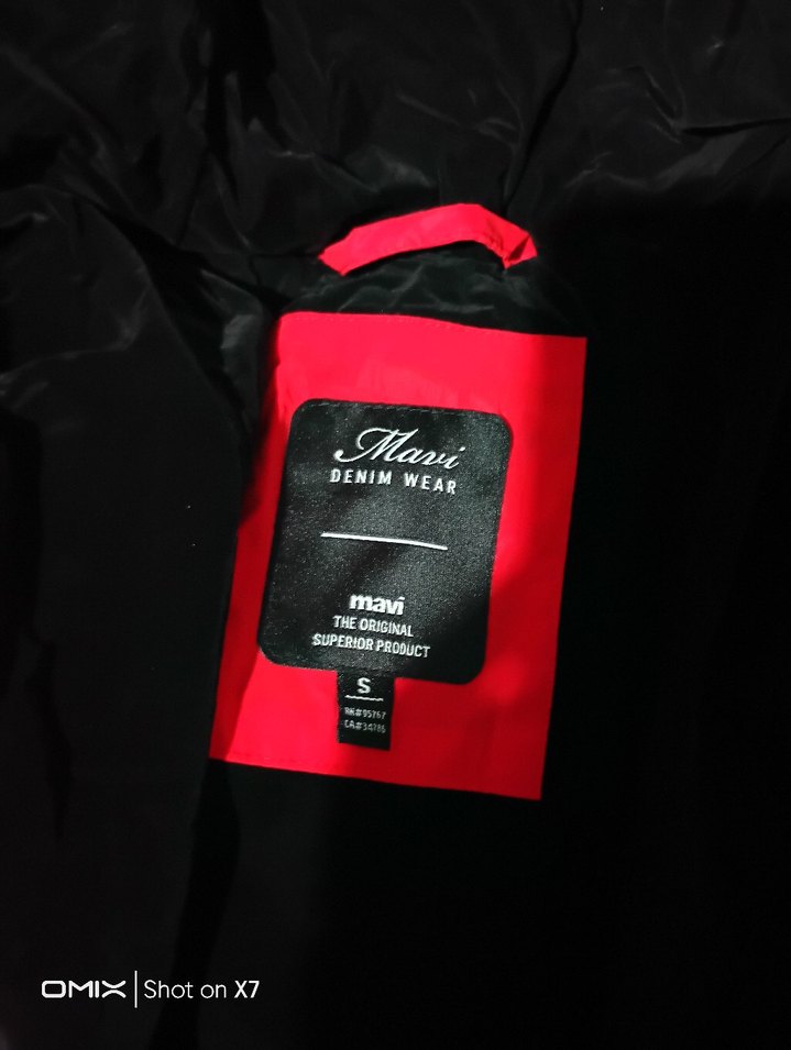 Kırmızı Kapüşonlu Kadın Kışlık Ceket - Görsel 3