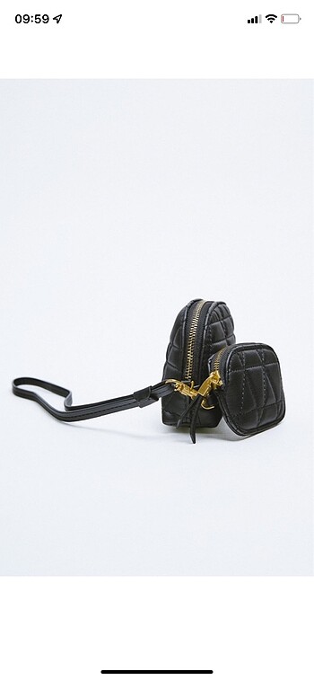 Zara el çantası makyaj çantası aynalı model