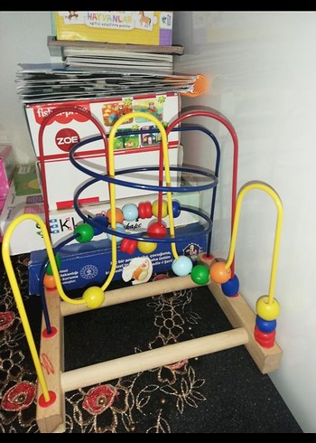 Renkli Ahşap Eğitici Oyuncak - Görsel 2