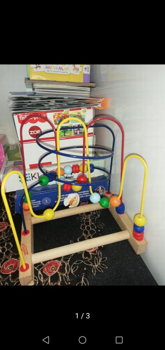 Renkli Ahşap Eğitici Oyuncak - Görsel 2