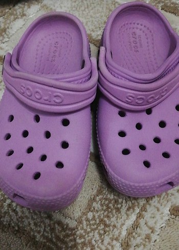 Kız Çocuk Mor Crocs Sandalet - Görsel 2