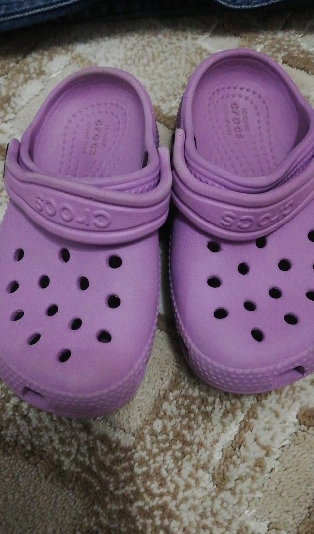 Kız Çocuk Mor Crocs Sandalet - Görsel 2