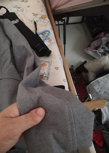 Düğmeli Gri Uzun Kadın Kaban - Görsel 6