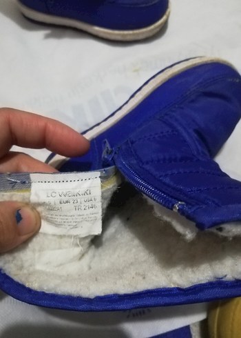 Mavi Kürklü Erkek Çocuk Botları - Görsel 5