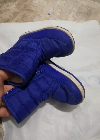 Mavi Kürklü Erkek Çocuk Botları - Görsel 4