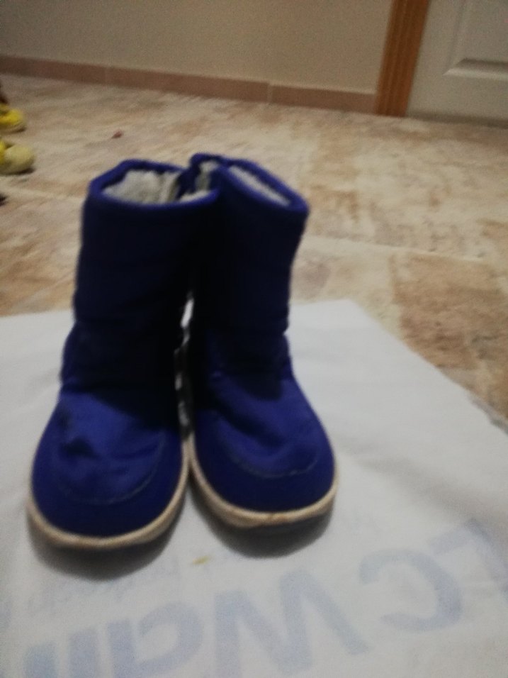 Mavi Kürklü Erkek Çocuk Botları - Görsel 2