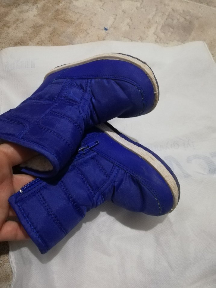 Mavi Kürklü Erkek Çocuk Botları - Görsel 4