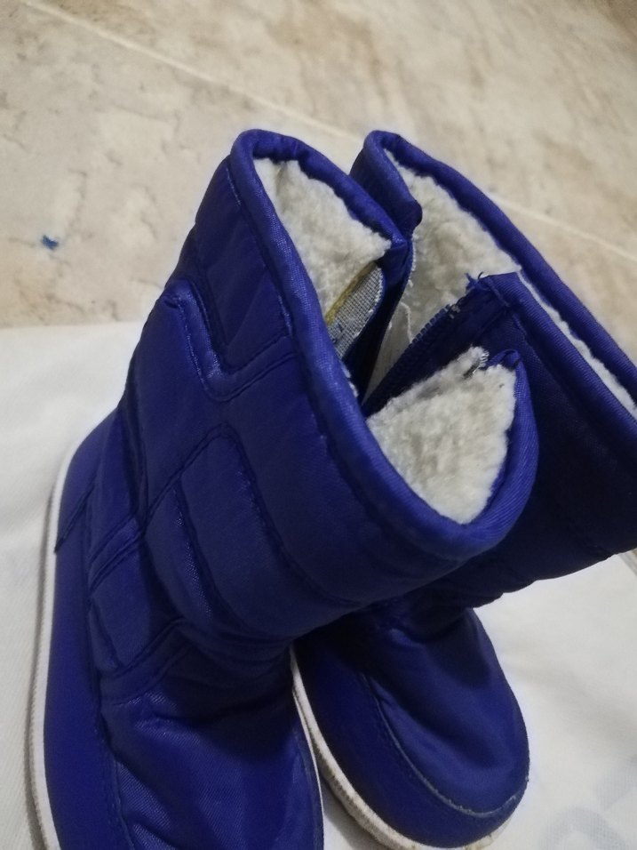 Mavi Kürklü Erkek Çocuk Botları - Görsel 3