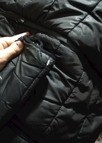 Siyah Kapüşonlu erkek Kışlık Mont - Görsel 4