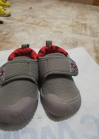 Gri Erkek Çocuk Yılan Desenli Sıcak kreş ayakkabı sı - Görsel 5