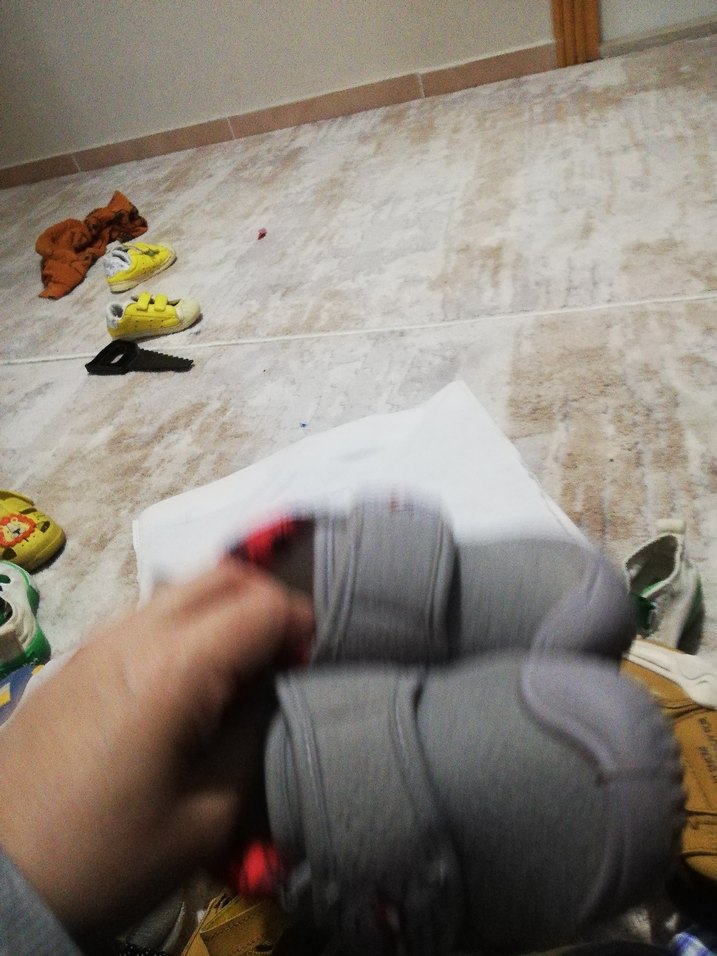 Gri Erkek Çocuk Yılan Desenli Sıcak kreş ayakkabı sı - Görsel 2