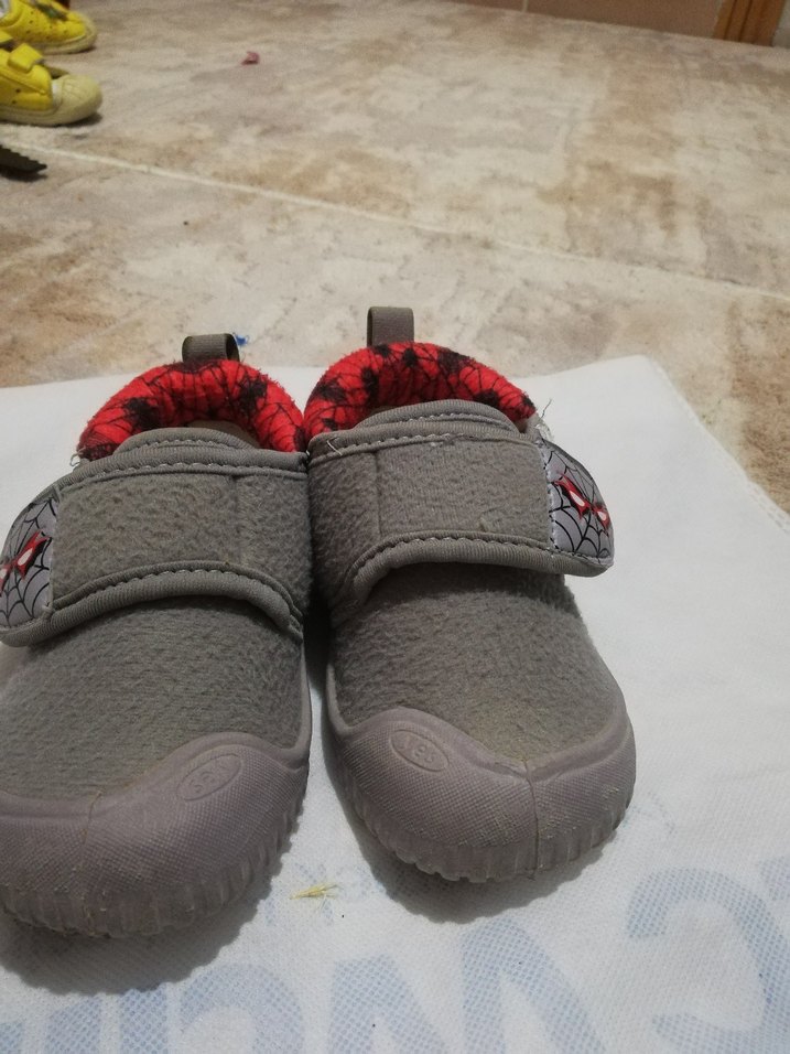 Gri Erkek Çocuk Yılan Desenli Sıcak kreş ayakkabı sı - Görsel 5