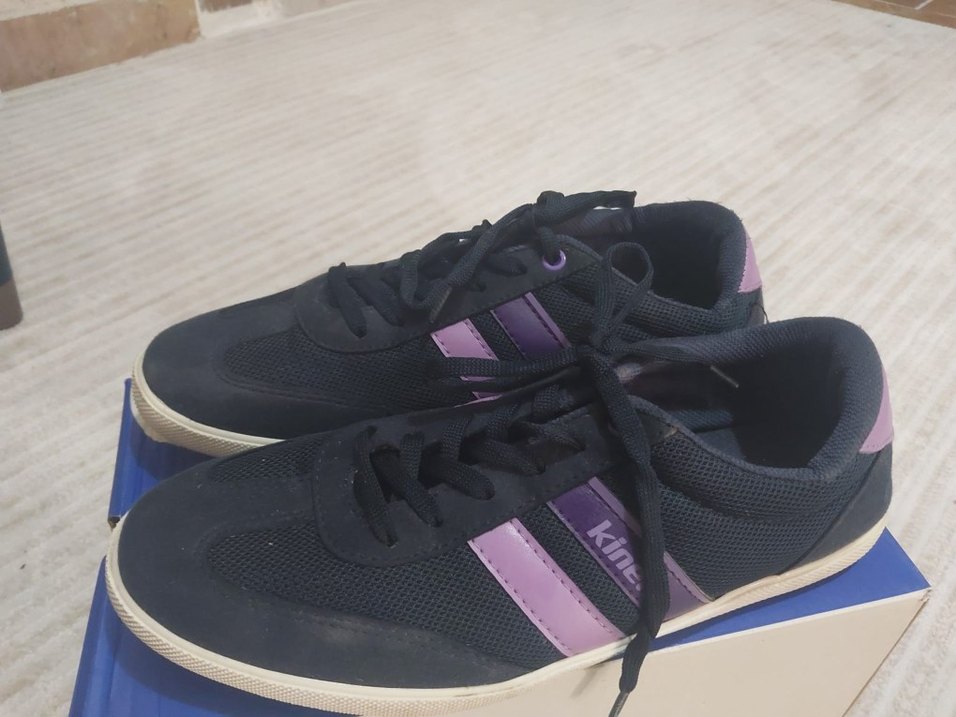 Mor Detaylı Kadın Spor Ayakkabı - Görsel 2