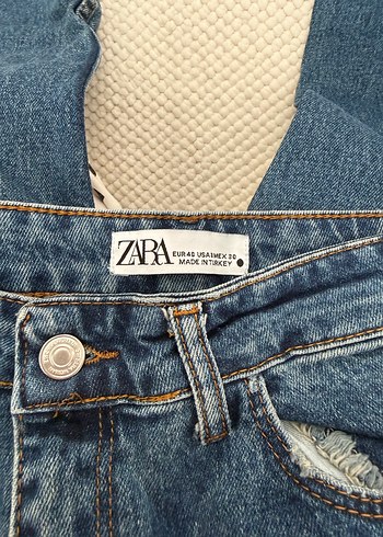 Mavi zara kot pantolon - Görsel 2