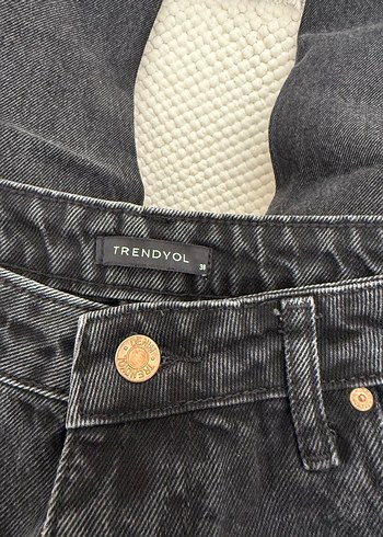 Gri Midi Denim Kadın Jean - Görsel 2