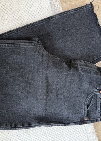 Gri Midi Denim Kadın Jean - Görsel 3