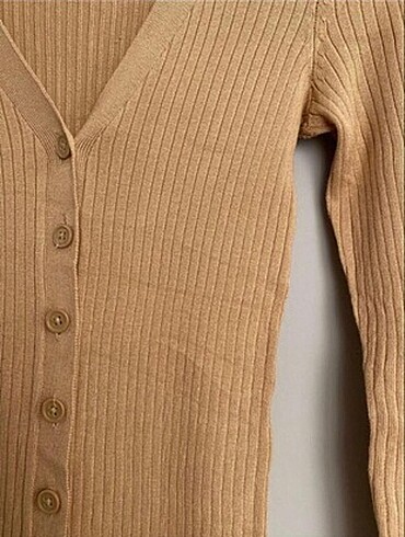 xs Beden camel Renk H&M düğmeli elbise