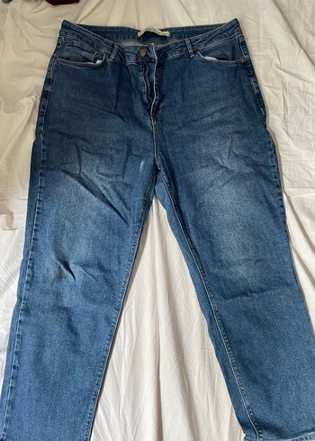 Kadın Mavi Denim Midi Boy Normal Kesim Jean