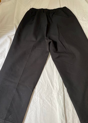Diğer Siyah Kadın Kumaş Pantolon, Normal Boy, bol paça