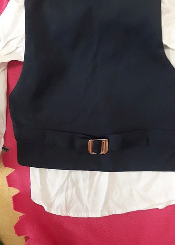 Siyah Kemerli Çocuk Takım Elbise - Görsel 4