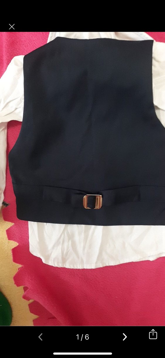 Siyah Kemerli Çocuk Takım Elbise - Görsel 4