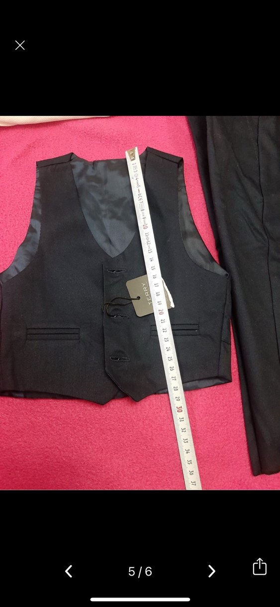 Siyah Kemerli Çocuk Takım Elbise - Görsel 3