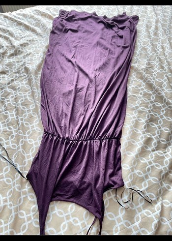 Mor Parlak Günlük Elbise - Görsel 2