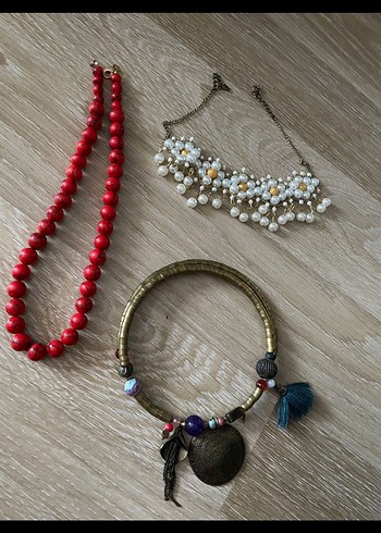 Bohem Çok Renkli Boncuklu Kadın Takı Seti - Görsel 2