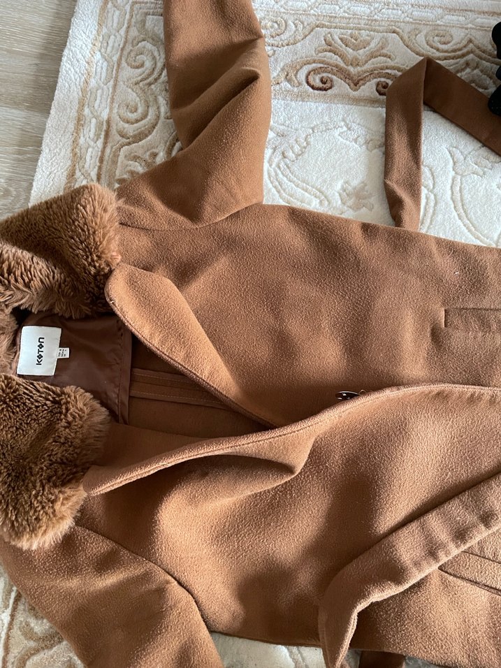 Kahverengi Kadın Kürk kaşe - Görsel 3