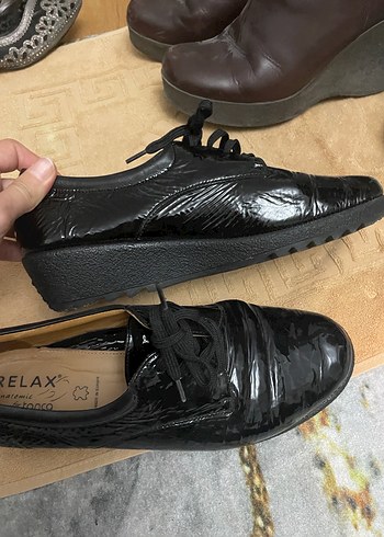 Siyah Rugan Kadın Oxford Ayakkabı - Görsel 5