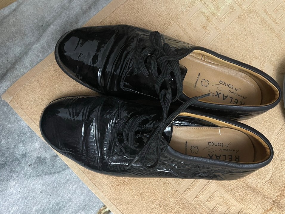 Siyah Rugan Kadın Oxford Ayakkabı - Görsel 4