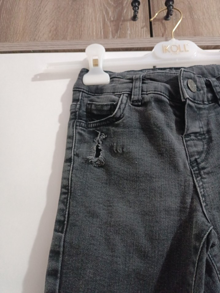 Gri Erkek Çocuk Denim Pantolon - Görsel 4