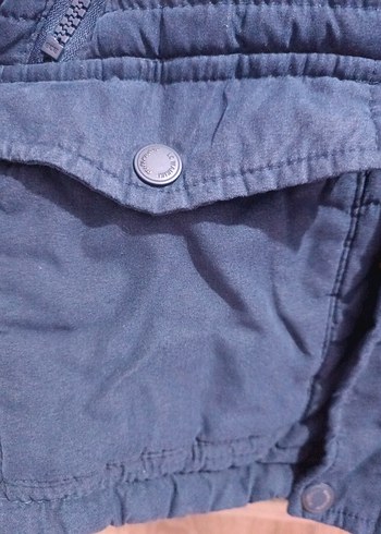 Erkek Çocuk Lacivert Düğmeli Mont - Görsel 5