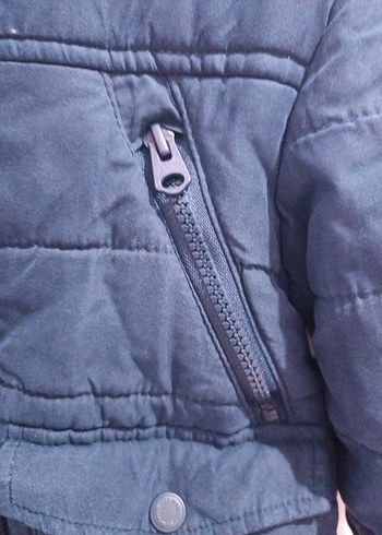 Erkek Çocuk Lacivert Düğmeli Mont - Görsel 6