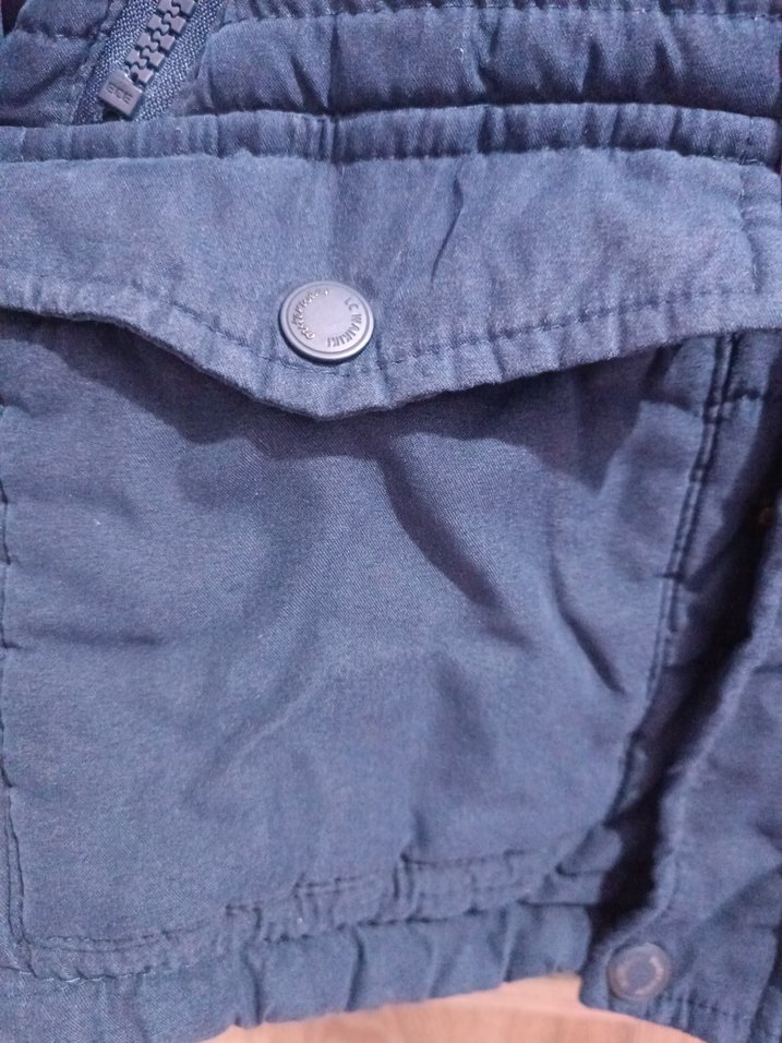 Erkek Çocuk Lacivert Düğmeli Mont - Görsel 5