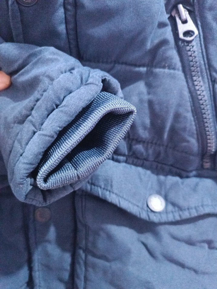 Erkek Çocuk Lacivert Düğmeli Mont - Görsel 4